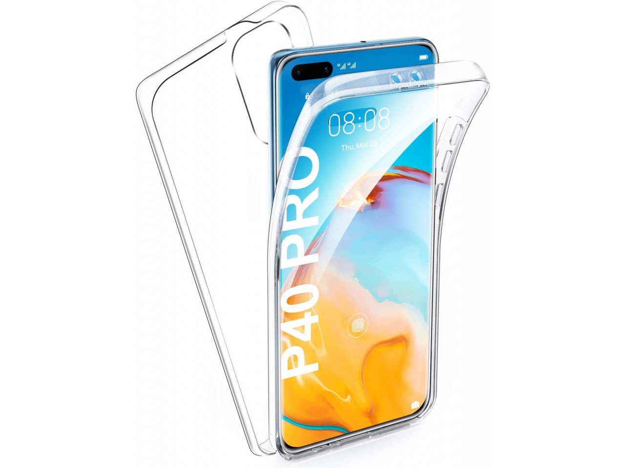 Xiaomi Redmi Note 8 Pro 360 ° Magnet Case Hülle Metall Tasche Doppelt Schutz-Gla
