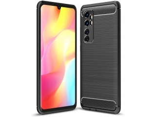 Xiaomi Mi Note 10 Lite Carbon Gummi Hülle TPU Case schwarz