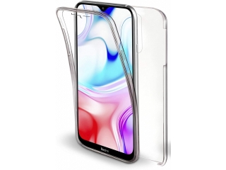 Xiaomi Redmi 8 Touch Case 360 Grad Rundumschutz transparent