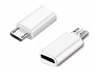 USB-C auf Micro-USB Adapter Konverter - Weiss