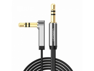 UGREEN Audio AUX 3.5mm Kopfhörer Flachband Kabel abgewinkelt 2m