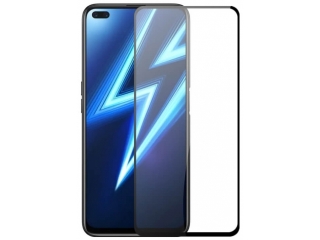 Realme 6 Pro 100% Vollbild Panzerglas Schutzfolie 2.5D 9H