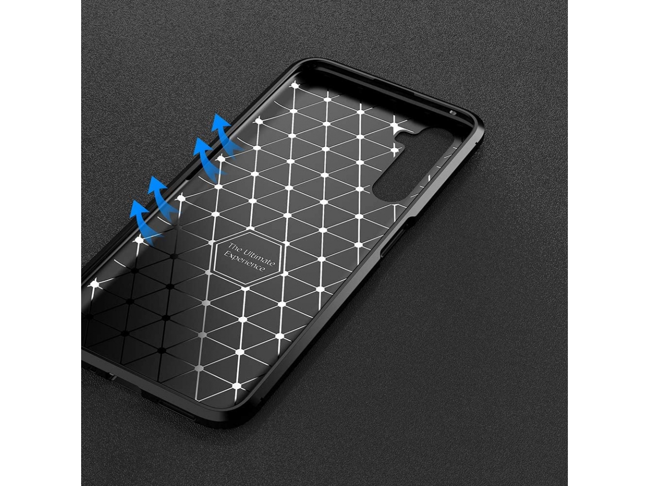 Realme 6 Pro Carbon Design Hülle TPU Case Cover flexibel ...