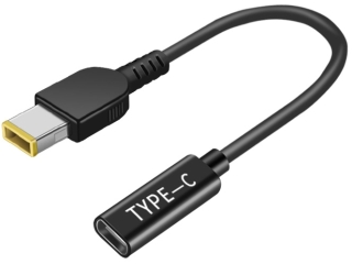 USB-C auf Lenovo Square Thinkpad Adapter mit rechteckigem Flachstecker