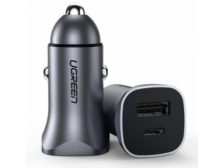 UGREEN Dual USB-A / USB-C Autoladegerät mit PD 3.0 QuickCharge 3.0 18W