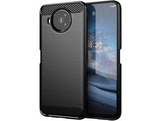 Nokia 8.3 Carbon Gummi Hülle TPU Case schwarz