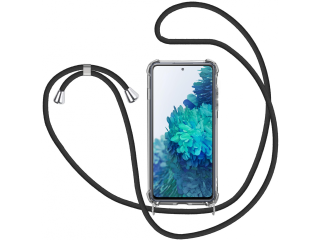 Samsung Galaxy S20 FE Handykette Necklace Hülle Gummi transparent