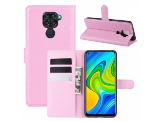 Xiaomi Redmi Note 9 Lederhülle Portemonnaie Karten Etui rosa