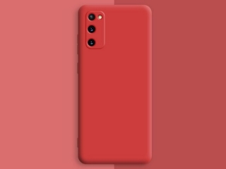 Samsung Galaxy S20 FE Liquid Silikon Case Hülle rot