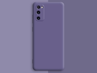 Samsung Galaxy S20 FE Liquid Silikon Case Hülle purplegrau