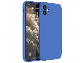 Apple iPhone 12 Liquid Silikon Case Hülle blau