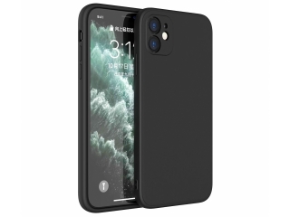 iPhone 12 mini Liquid Silikon Hülle Soft Case schwarz