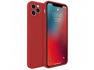 Apple iPhone 12 Pro Liquid Silikon Case Hülle rot