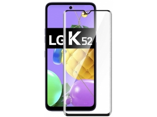 LG K52 100% Vollbild Panzerglas Schutzfolie 2.5D 9H