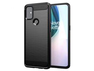 OnePlus Nord N10 5G Carbon Gummi Hülle TPU Case schwarz