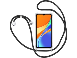 Xiaomi Redmi 9C Handykette Necklace Hülle Gummi transparent