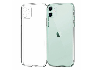 iPhone 12 Gummi Hülle mit Kamera Objektiv Protector transparent