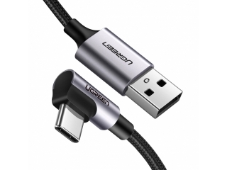 UGREEN USB-C Ladekabel Quick Charge 3.0 AFC 3A 18W 90 L-Design - 1.5m