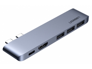 UGREEN 5-in-1 USB-C Hub mit HDMI und 3x USB 3.0 für MacBook Pro Air