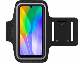 Huawei Y6p Fitness Jogging Sport Armband mit Schlüsselfach