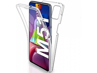 Samsung Galaxy M51 Touch Case 360 Grad Rundumschutz transparent