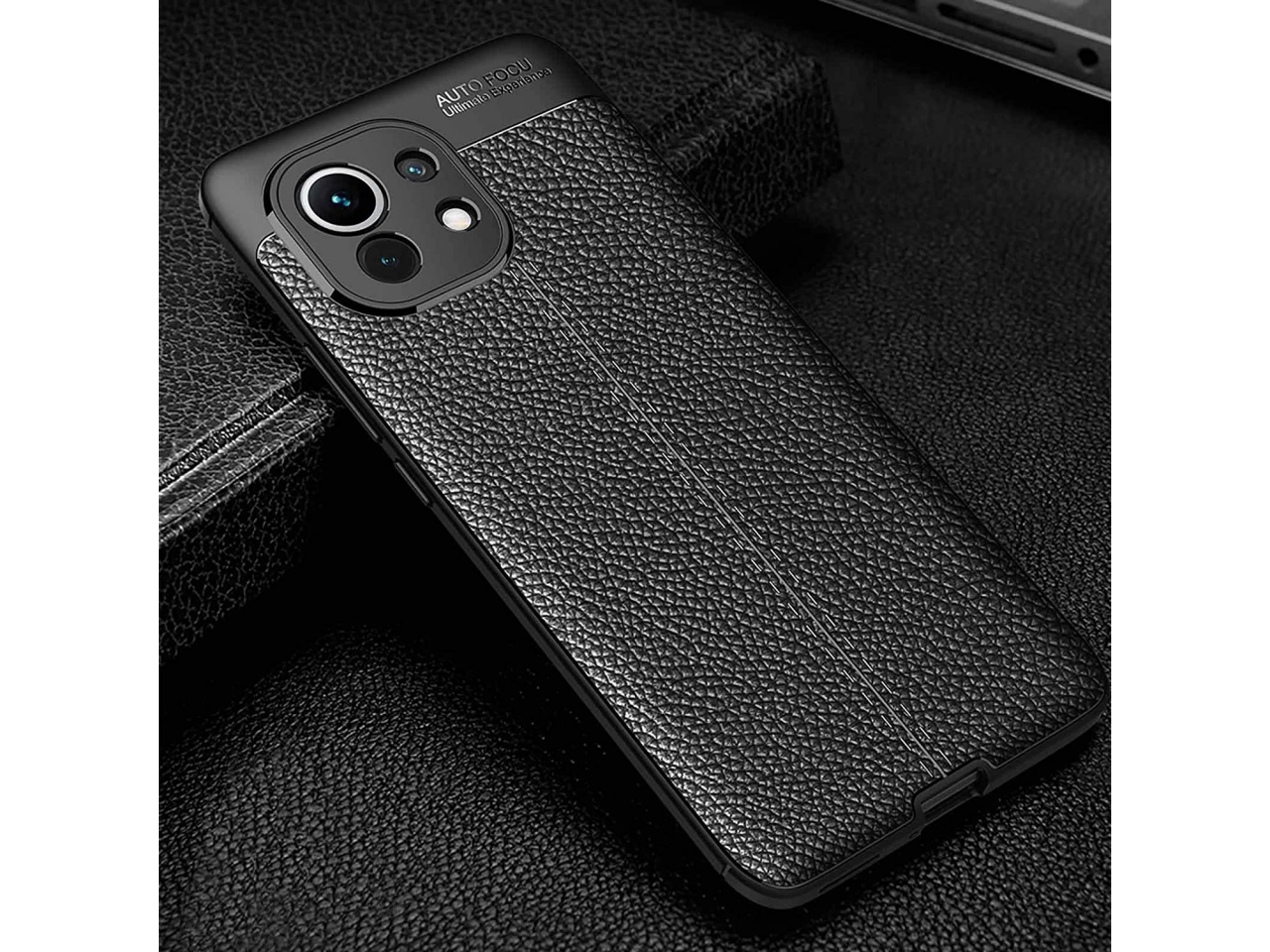 Xiaomi Mi 11 Leder Design Gummi Hülle TPU Case Cover
