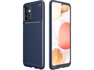 Samsung Galaxy A32 5G Carbon Design Hülle TPU Case flexibel blau