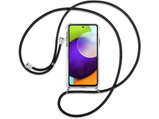 Samsung Galaxy A52 Handykette Necklace Hülle Gummi transparent