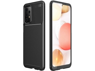 Samsung Galaxy A52 Carbon Design Hülle TPU Case flexibel schwarz