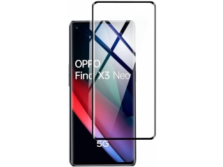 Oppo Find X3 Neo 100% Vollbild Panzerglas Schutzfolie 2.5D 9H