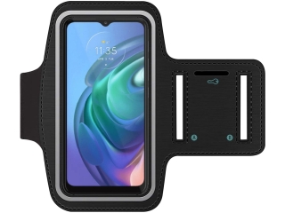 Motorola Moto G10 Fitness Jogging Sport Armband mit Schlüsselfach