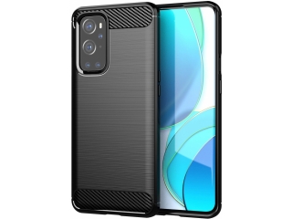 OnePlus 9 Pro Carbon Gummi Hülle TPU Case schwarz