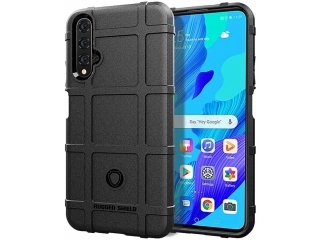 Huawei Nova 5T Rugged Shield Anti-Shock Case schwarz