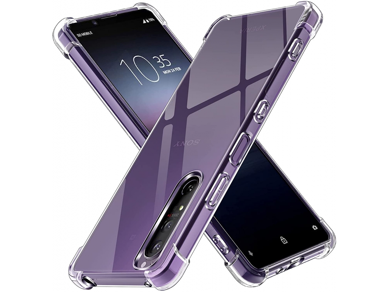 J&D Case Für Sony Xperia 1 III – Transparente Silikonhülle, Stoßfest & Kratzfest