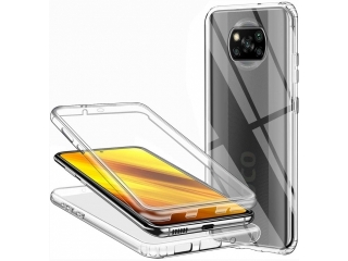 Xiaomi Poco X3 Pro Touch Case 360 Grad Rundumschutz transparent