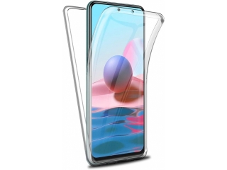 Xiaomi Redmi Note 10 4G Touch Case 360 Grad Rundumschutz transparent