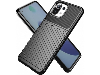 Xiaomi Mi 11 Lite SpaceCase Stripes Impact-Resistant Hülle schwarz