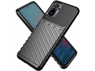 Xiaomi Redmi Note 10 4G SpaceCase Stripes Impact-Resistant Hülle schwarz