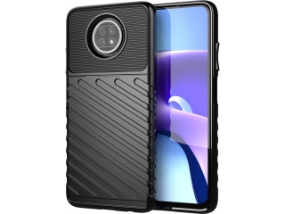 Xiaomi Redmi Note 9T SpaceCase Stripes Impact-Resistant Hülle schwarz