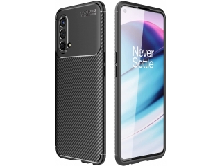 OnePlus Nord CE 5G Carbon Design Hülle TPU Case flexibel schwarz