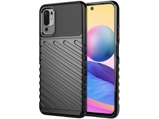 Xiaomi Redmi Note 10 5G SpaceCase Stripes Impact-Resistant Hülle schwarz