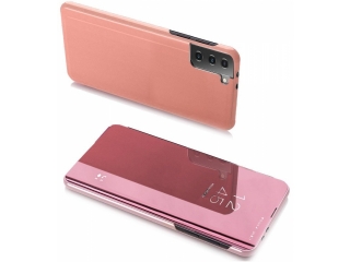 Samsung Galaxy S21+ Flip Case Clear View Cover transparent rosa