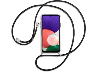 Samsung Galaxy A22 5G Handykette Necklace Hülle Gummi transparent