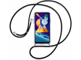 Samsung Galaxy M11 Handykette Necklace Hülle Gummi transparent