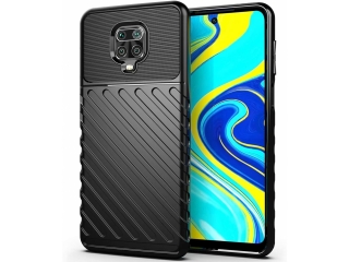 Xiaomi Redmi Note 9 Pro SpaceCase Stripes Impact-Resistant Hülle schwarz