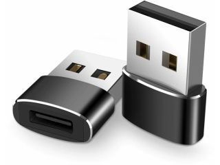 USB C auf USB Adapter - USB-C Buchse für Notebooks & MacBooks schwarz