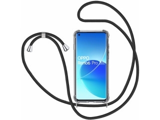 Oppo Reno6 Pro 5G Handykette Necklace Hülle Gummi transparent