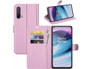 Realme GT Master Lederhülle Portemonnaie Karten Etui rosa