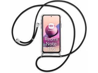 Xiaomi Redmi Note 10S Handykette Necklace Hülle Gummi transparent