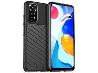 Xiaomi Redmi Note 11 SpaceCase Stripes Impact-Resistant Hülle schwarz